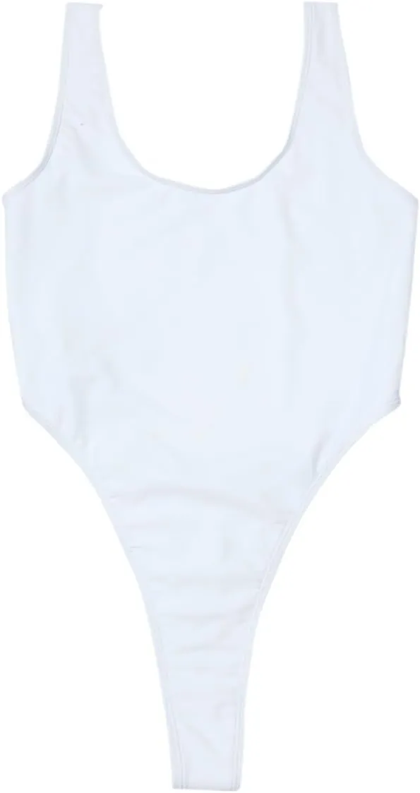 iEFiEL Women High Cut Backless Thong Leotard One-Piece Bathing Suit
