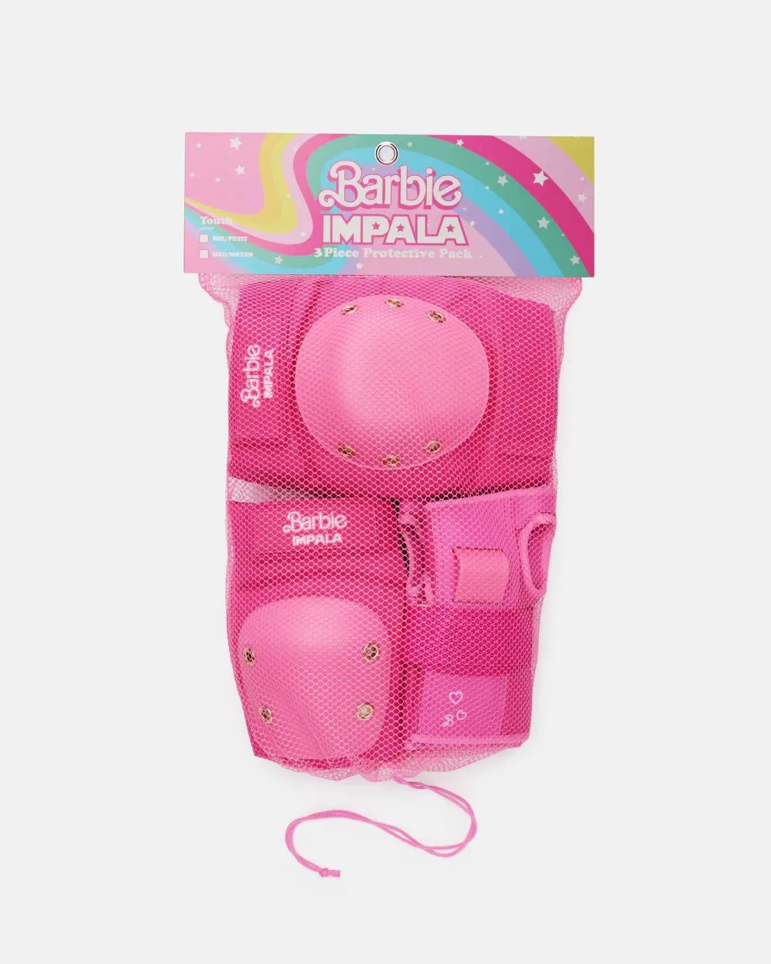 Impala Barbie Pink Adult Protective Skate 3 Pad Set