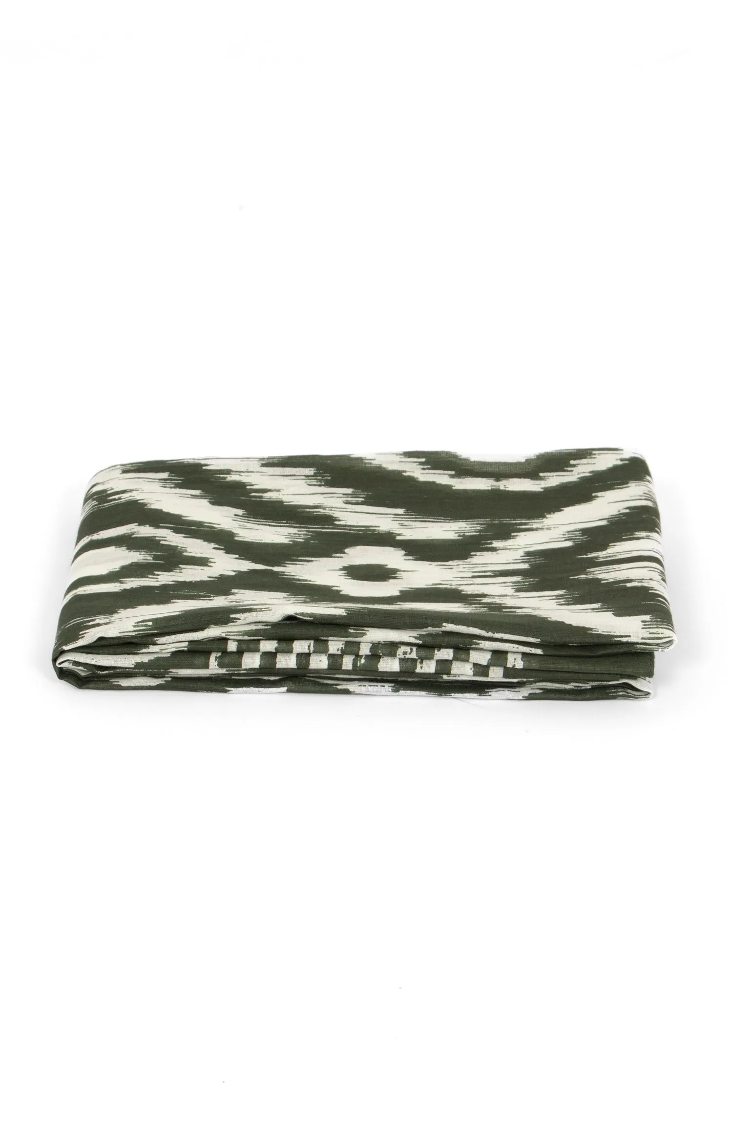Indie Lightweight Cotton Scarf  - Khaki, Aztec