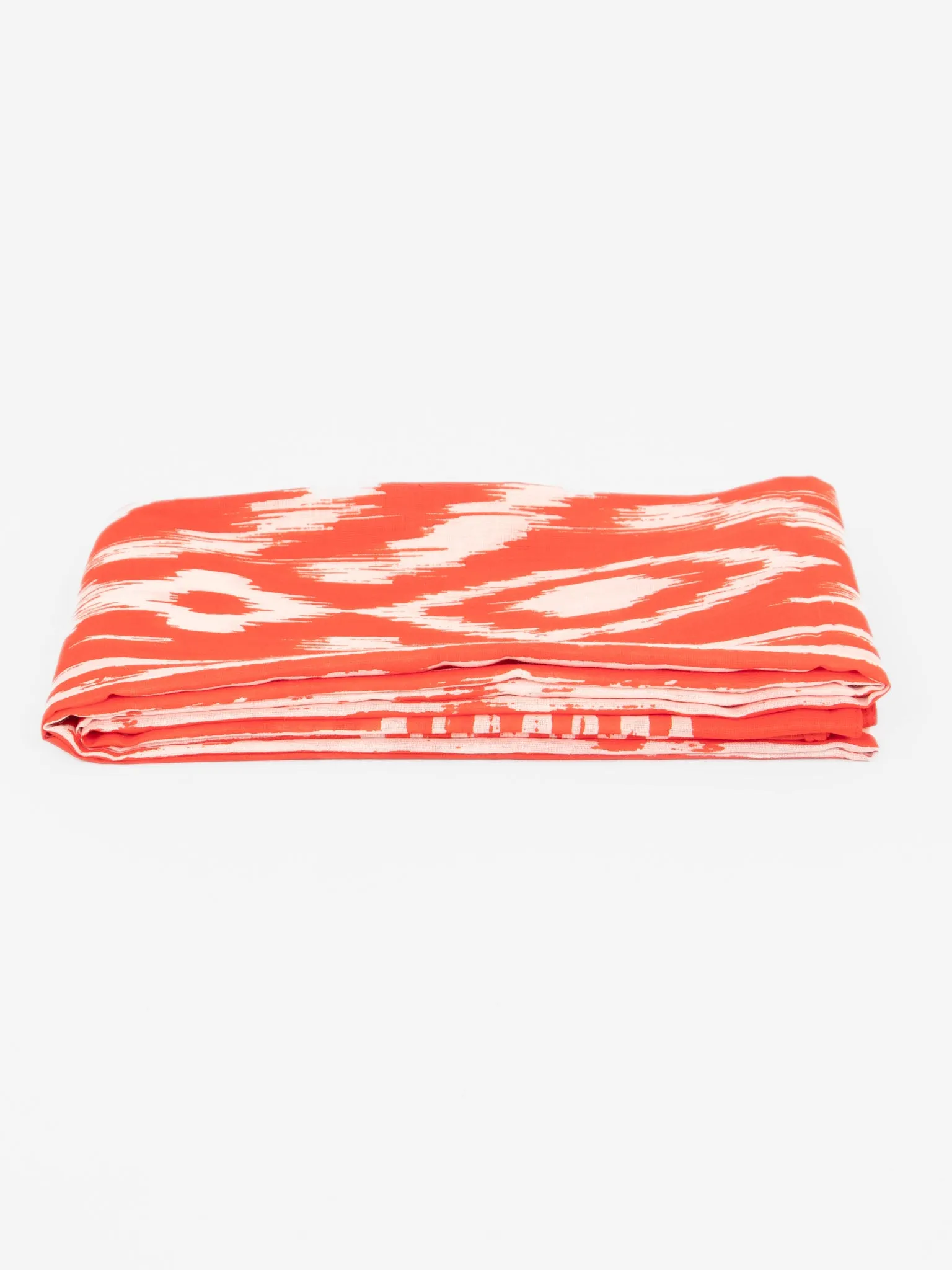 Indie Lightweight Cotton Scarf - Red, Aztec