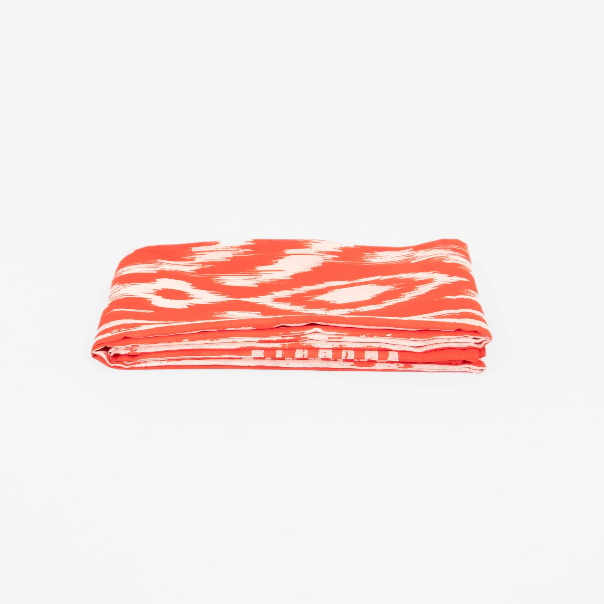 Indie Lightweight Cotton Scarf - Red, Aztec