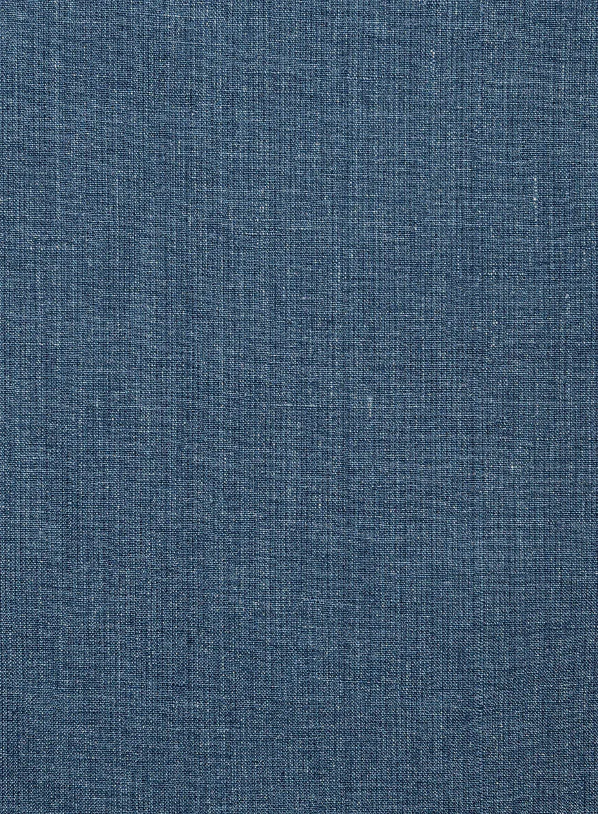 Indigo Blue Linen Suit
