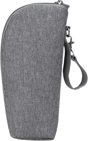 Insulated Bottle Bag Thermal Pouch for Milk Beverages for Strollers Travel and Parents Durable Easy to Carry with Zipper Closure