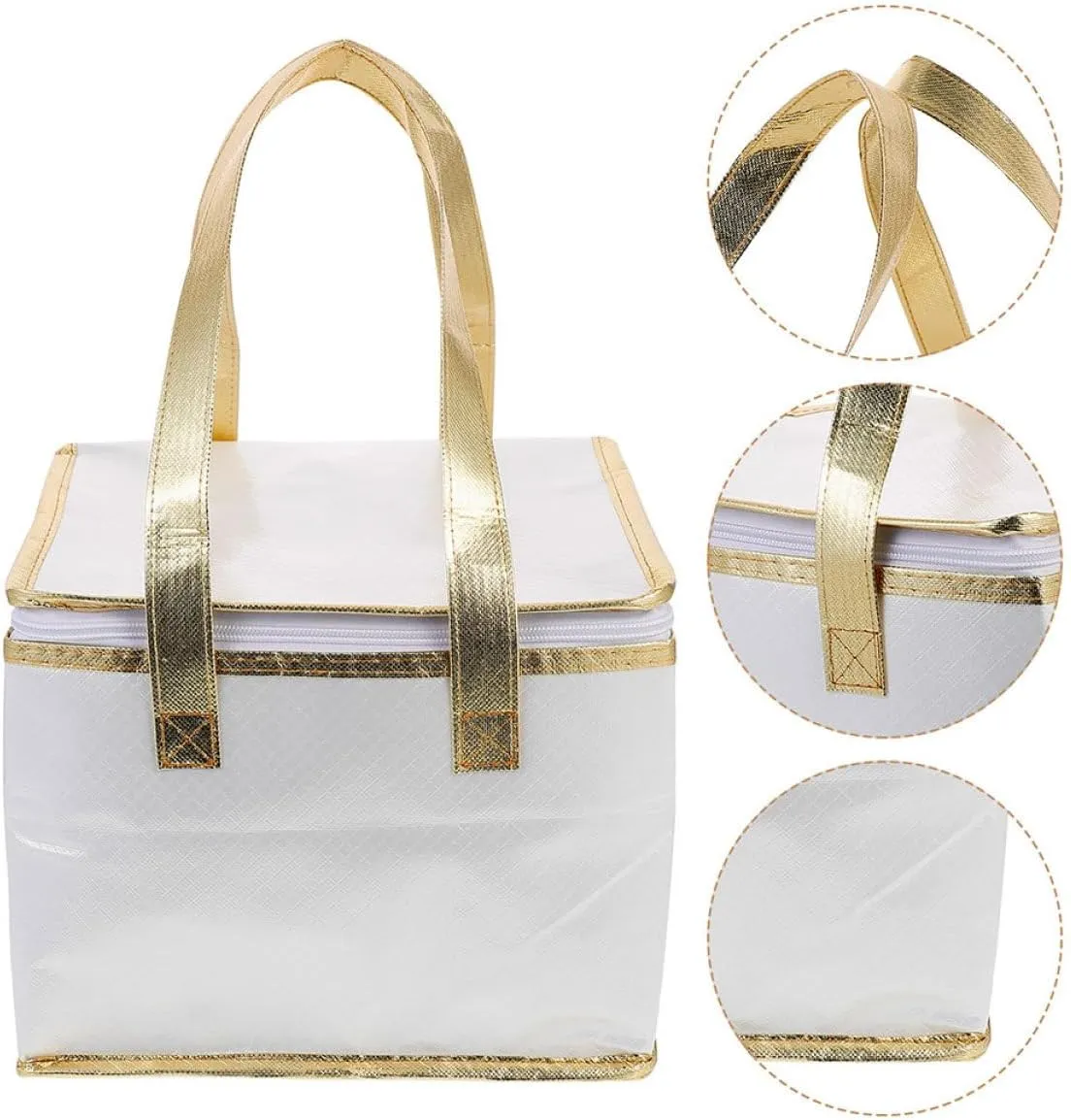 Insulated Cake Packing Bag Capacity Food Tote Handheld Grocery Carrier for Freshness for Picnics Shopping Travel Easy to Clean