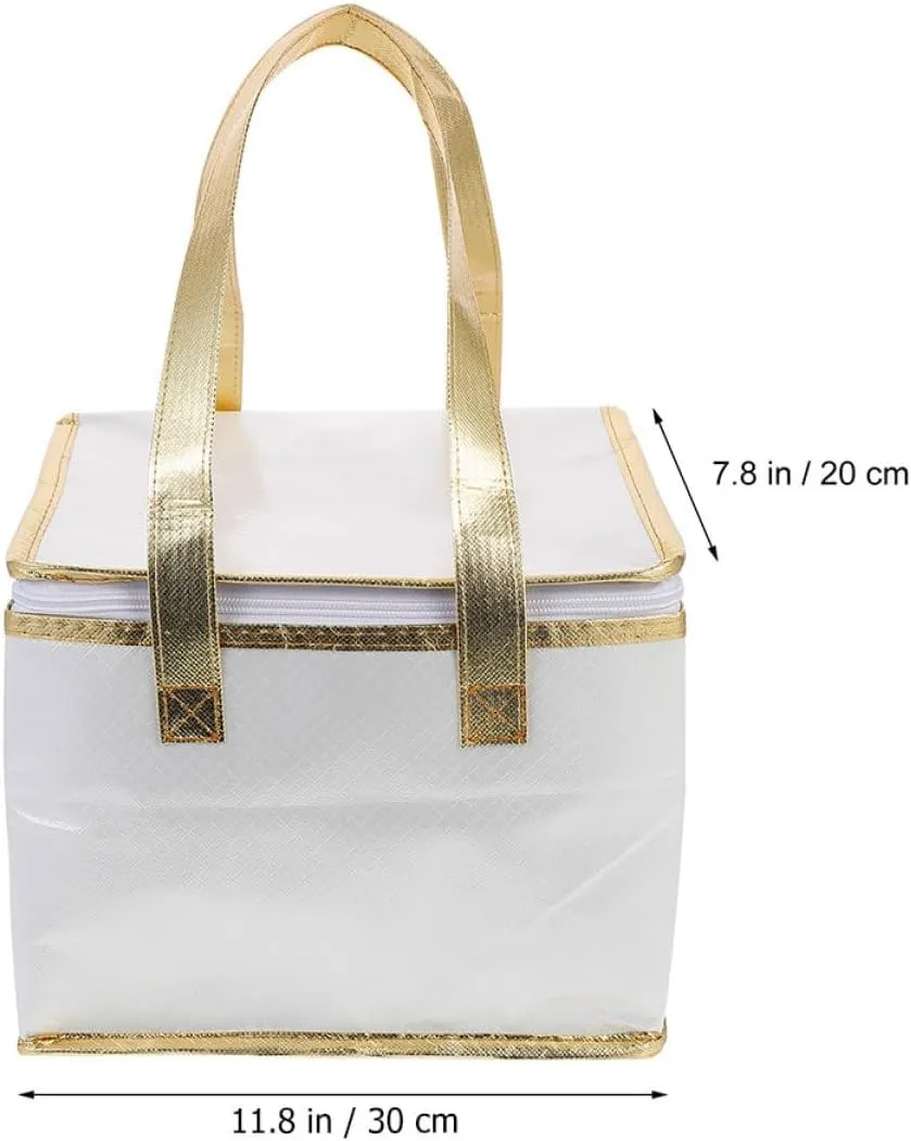 Insulated Cake Packing Bag Capacity Food Tote Handheld Grocery Carrier for Freshness for Picnics Shopping Travel Easy to Clean