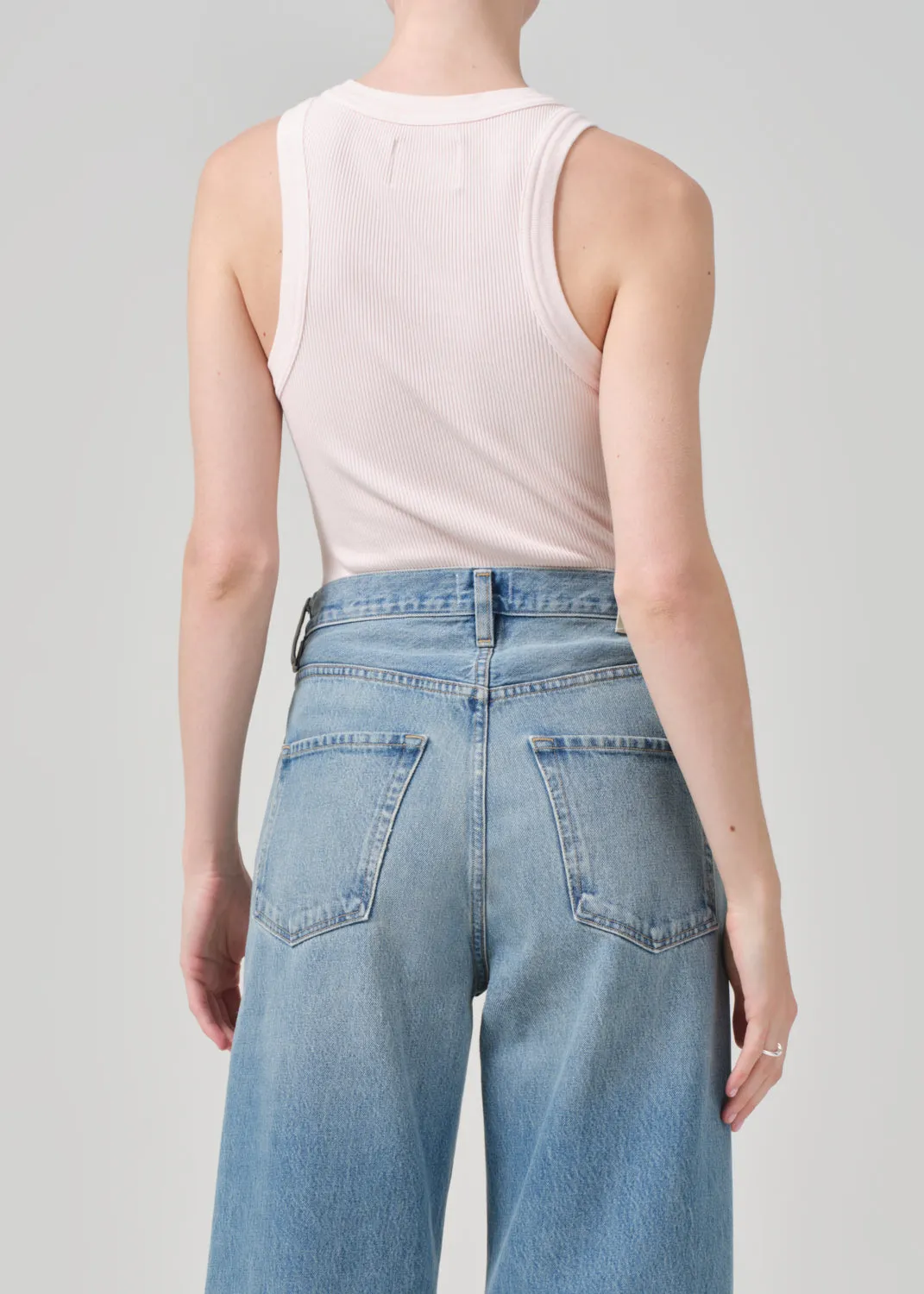 Isabel Rib Tank in Cameo