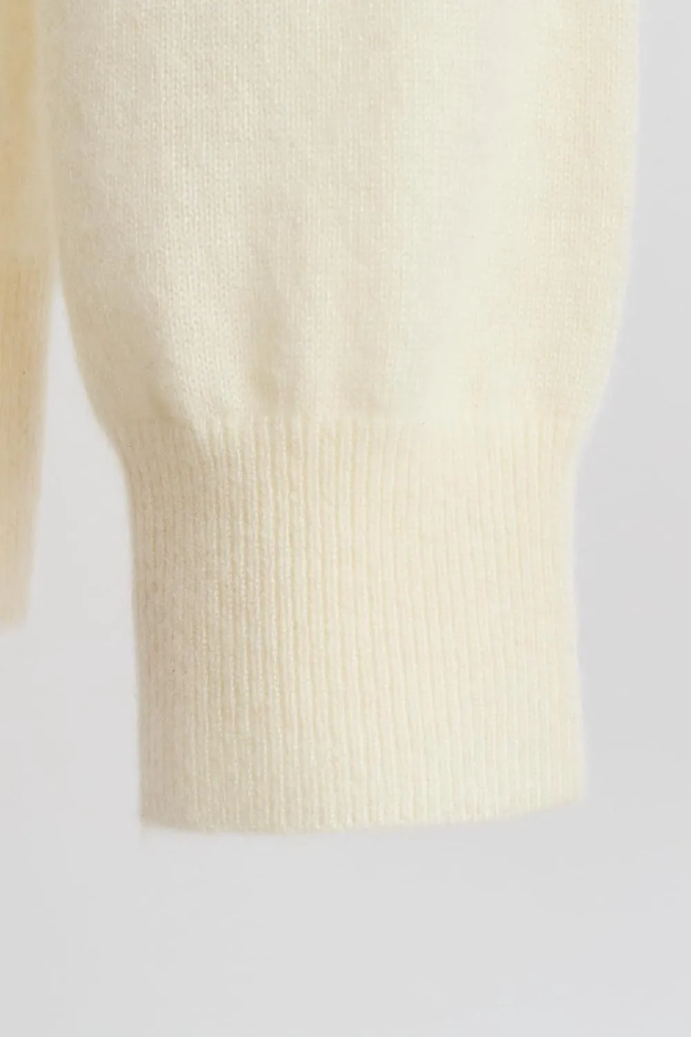 JENNIE LIU Women's 100% Cashmere Button Front Long Sleeve Crewneck Cardigan Sweater