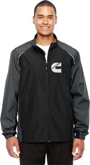 JH DESIGN GROUP Men's Cummins Logo Lightweight Nylon Windbreaker Jacket