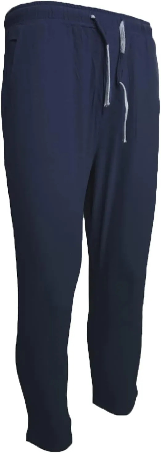 Joggers for Men Slim Fit Big and Tall Cargo Pants Drawstring Hiking Pants Elastic Waist Outdoor Pants with Pockets