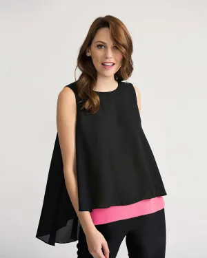 Joseph Ribkoff Black/Pink Top Style 202381