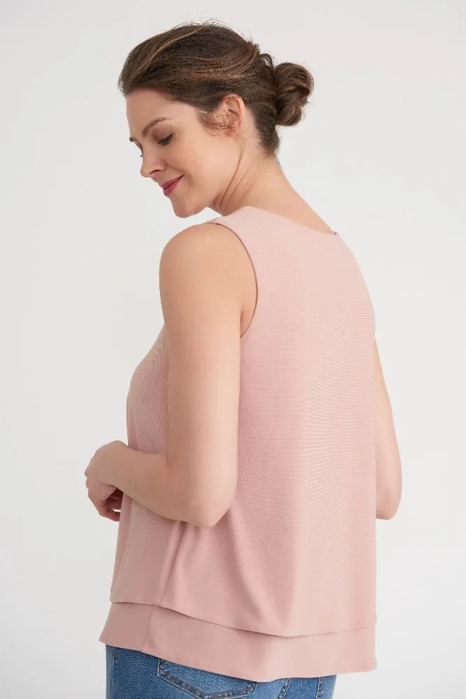 Joseph Ribkoff Sleeveless Top / Blush Style 203119