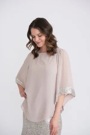Joseph Ribkoff Top with Sparkles on Sleeveless Style 204284