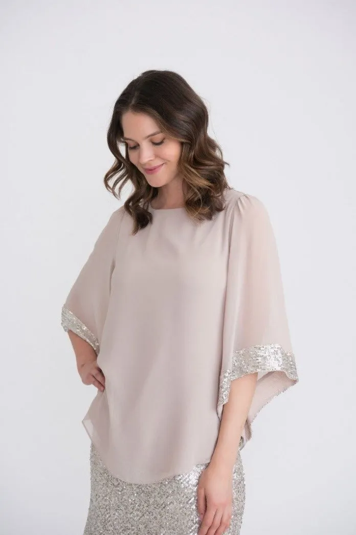 Joseph Ribkoff Top with Sparkles on Sleeveless Style 204284