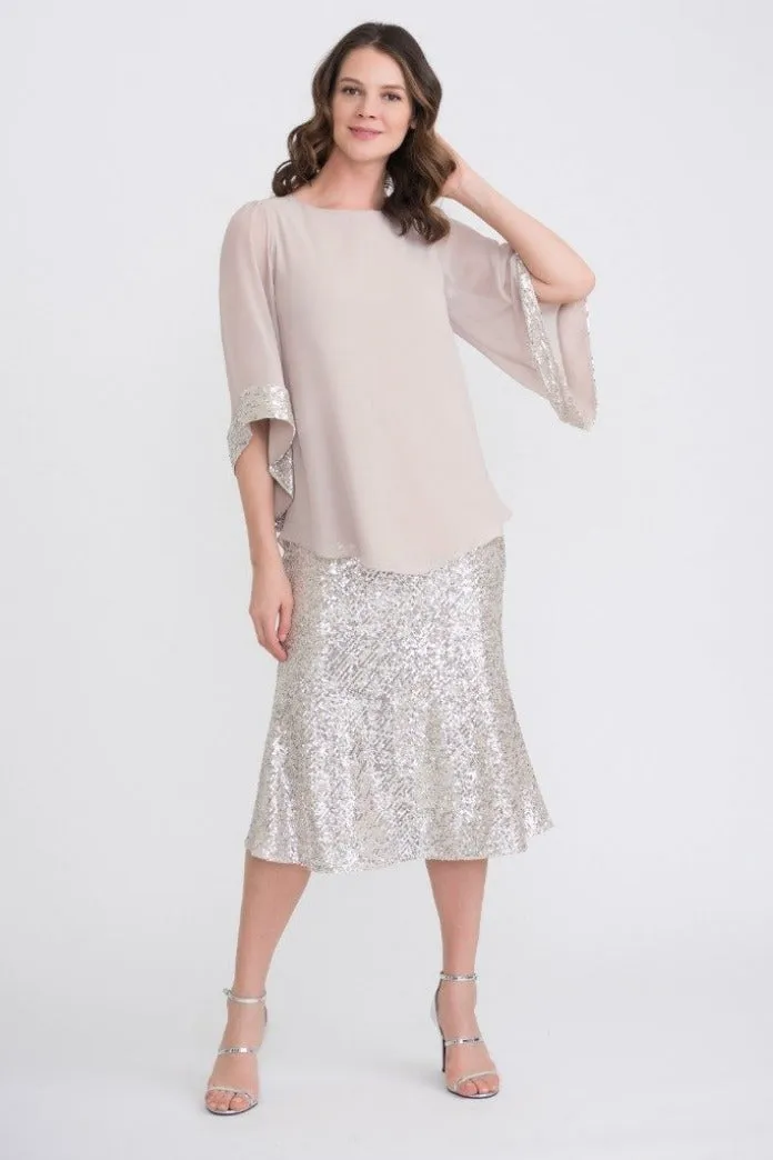 Joseph Ribkoff Top with Sparkles on Sleeveless Style 204284