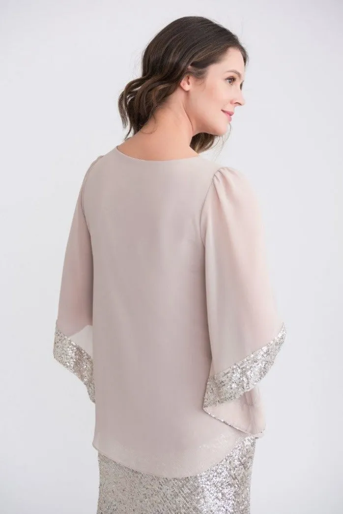 Joseph Ribkoff Top with Sparkles on Sleeveless Style 204284