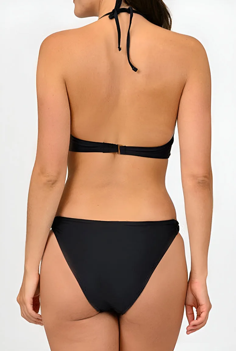 JR-2P11S-18 - Wholesale Junior's Solid O-Ring Bikini