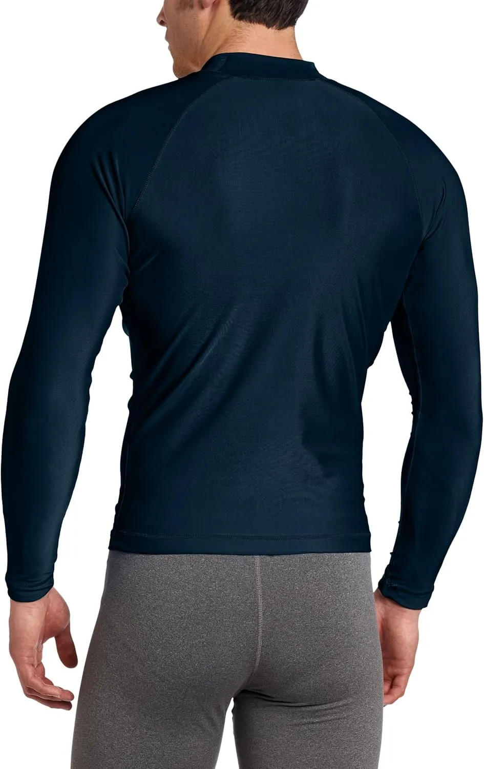 Kanu Surf Platinum Rashguard UPF 50  Sun Protection Long Sleeve Swim Shirts for Men-Premium Rash Guard for Men