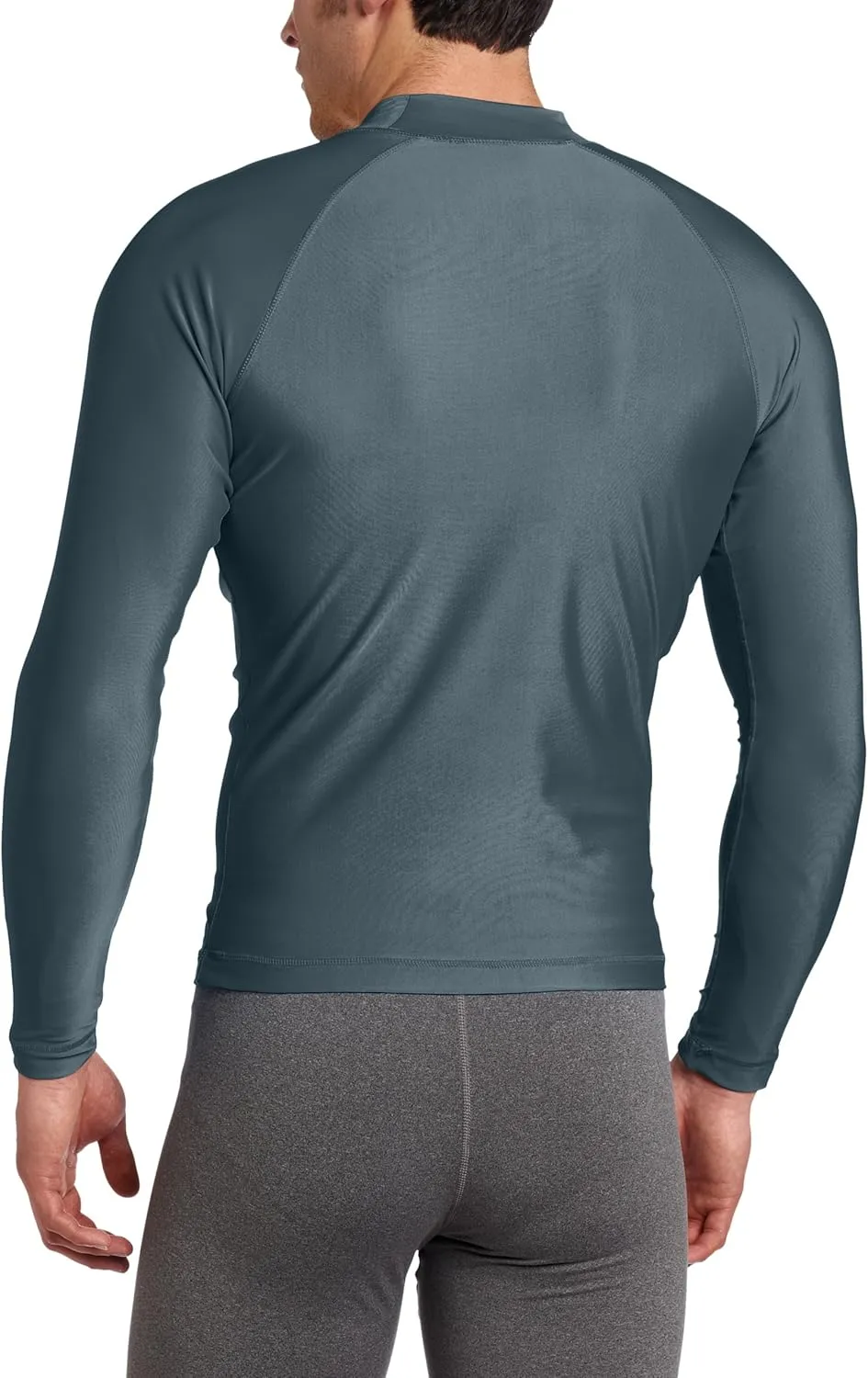 Kanu Surf Platinum Rashguard UPF 50  Sun Protection Long Sleeve Swim Shirts for Men-Premium Rash Guard for Men