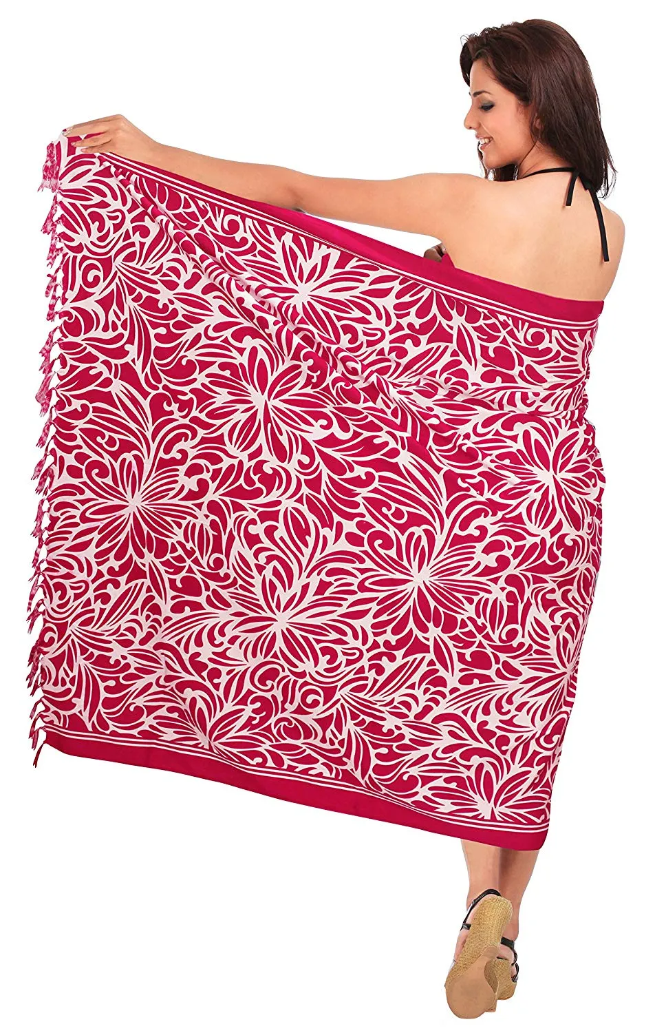 LA LEELA Women Beachwear Sarong Bikini Cover up Wrap Bathing Suit 28 ONE Size