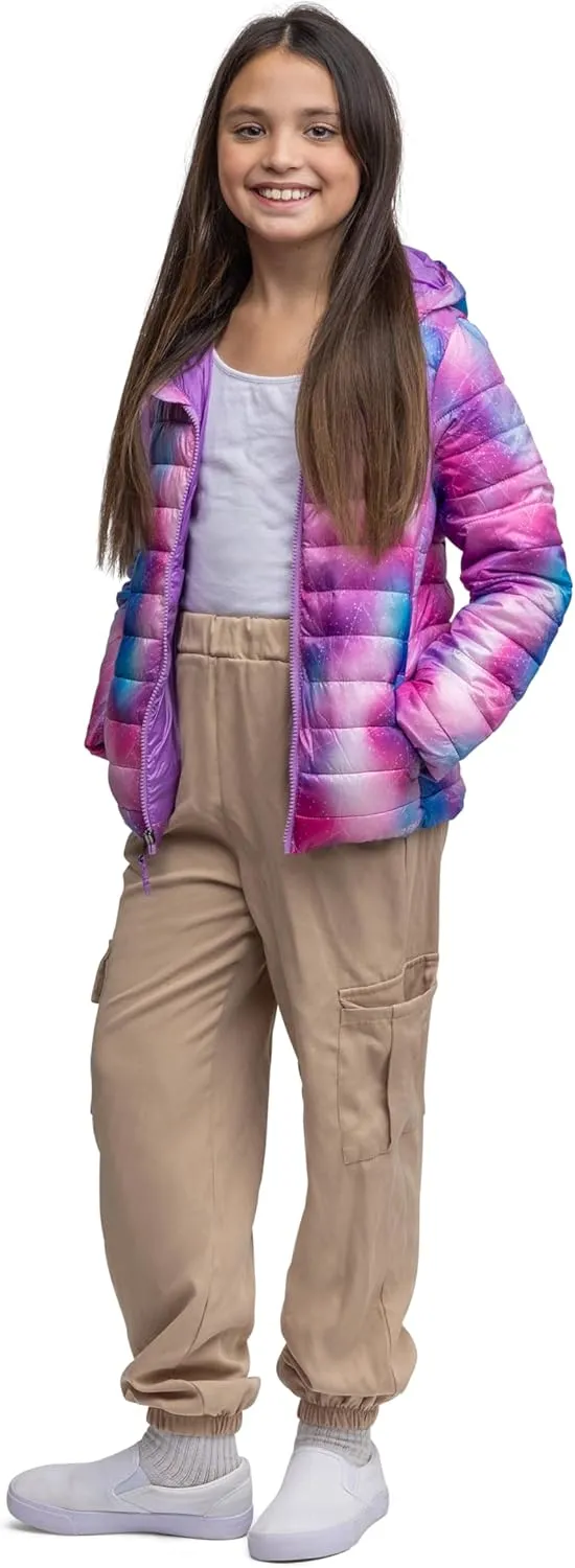 Lands' End Kids Full Zip Lightweight Thermoplume Hooded Jacket (S-XL)