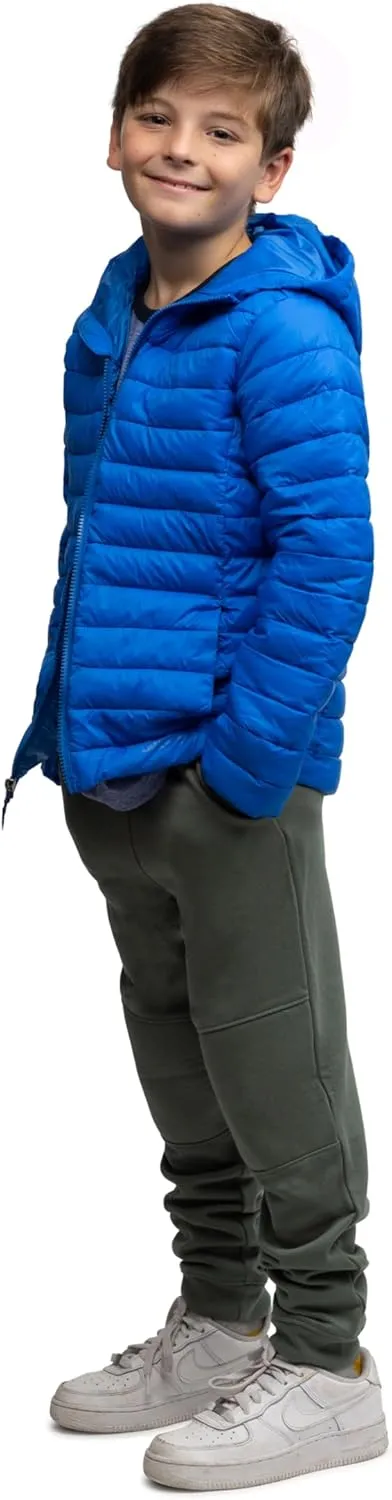 Lands' End Kids Full Zip Lightweight Thermoplume Hooded Jacket (S-XL)