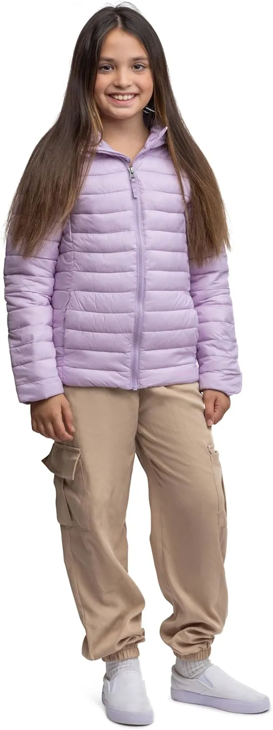 Lands' End Kids Full Zip Lightweight Thermoplume Hooded Jacket (S-XL)