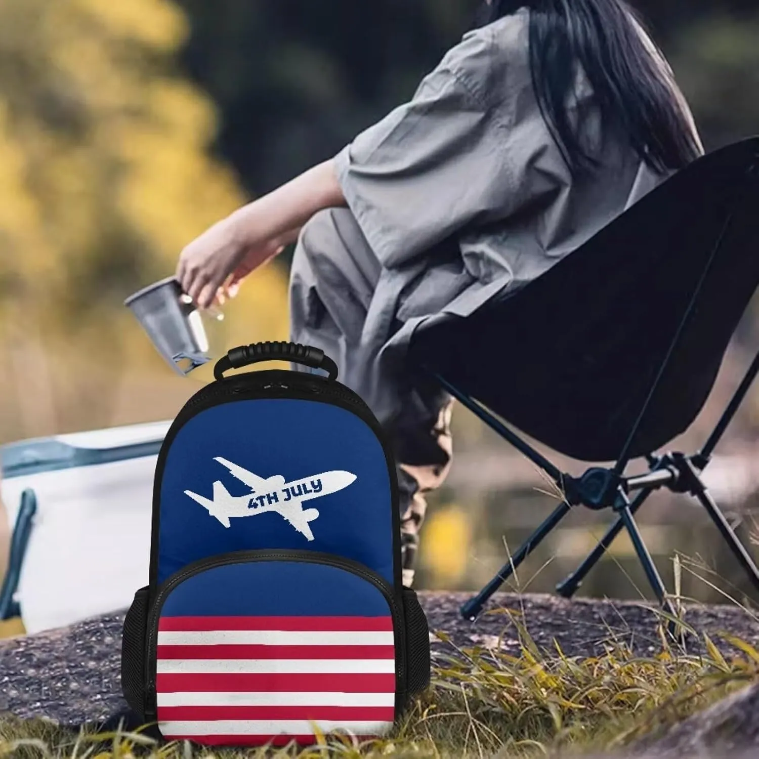 Laptop Backpack with Lunch Box Insulated Adult Backpacks with Cooler Compartment 17 Inch Lunch Bag for Camping