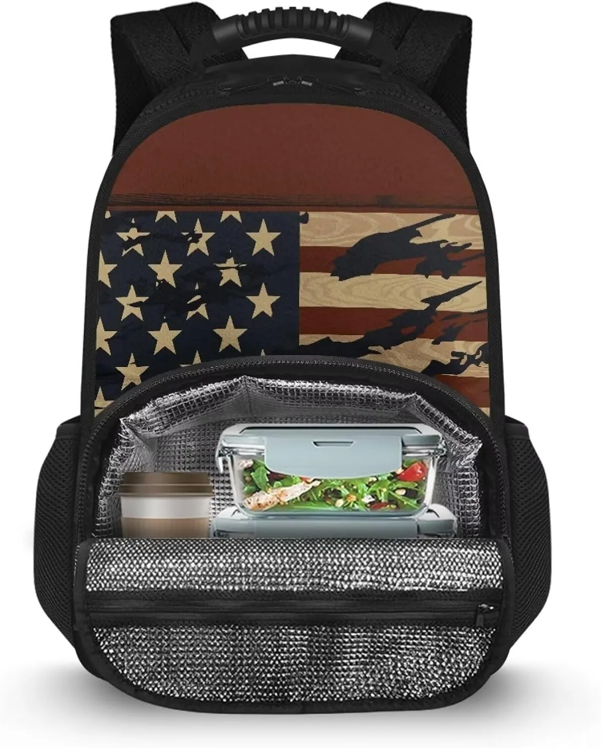 Laptop Backpack with Lunch Box Insulated Adult Backpacks with Cooler Compartment 17 Inch Lunch Bag for Camping
