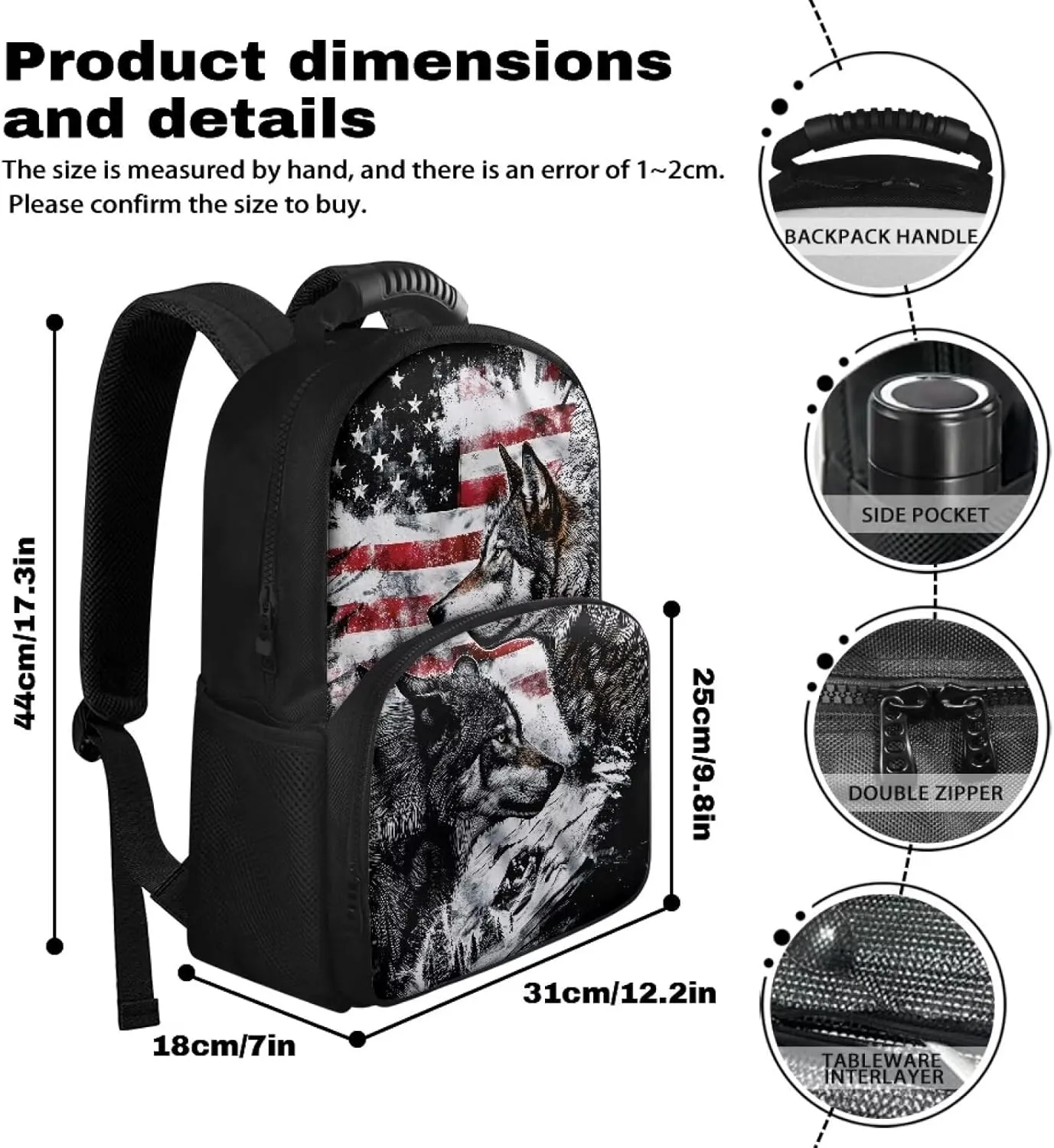 Laptop Backpack with Lunch Box Insulated Adult Backpacks with Cooler Compartment 17 Inch Lunch Bag for Camping
