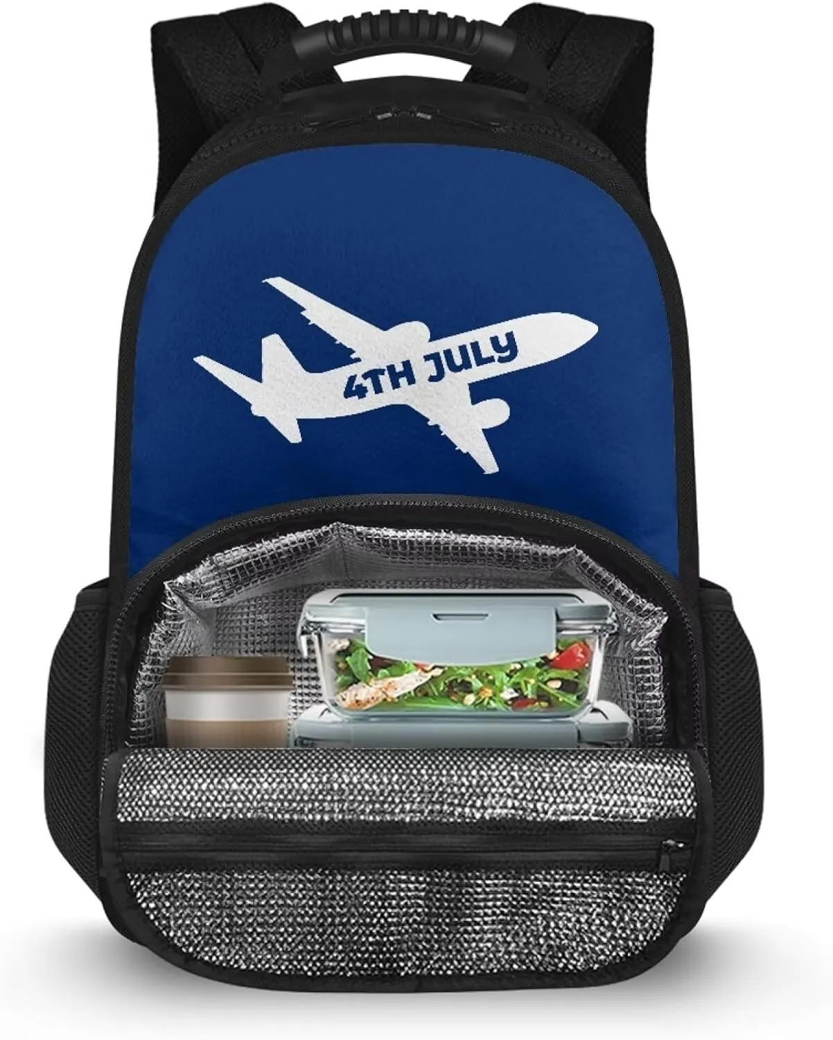 Laptop Backpack with Lunch Box Insulated Adult Backpacks with Cooler Compartment 17 Inch Lunch Bag for Camping