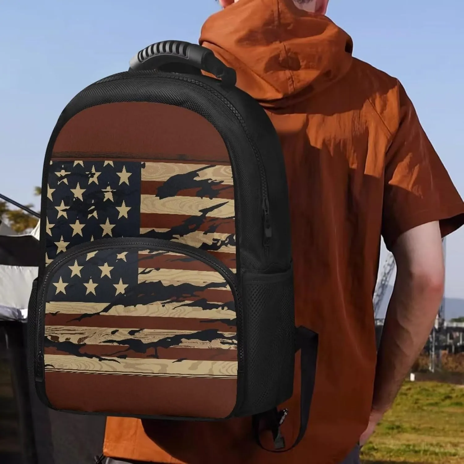 Laptop Backpack with Lunch Box Insulated Adult Backpacks with Cooler Compartment 17 Inch Lunch Bag for Camping