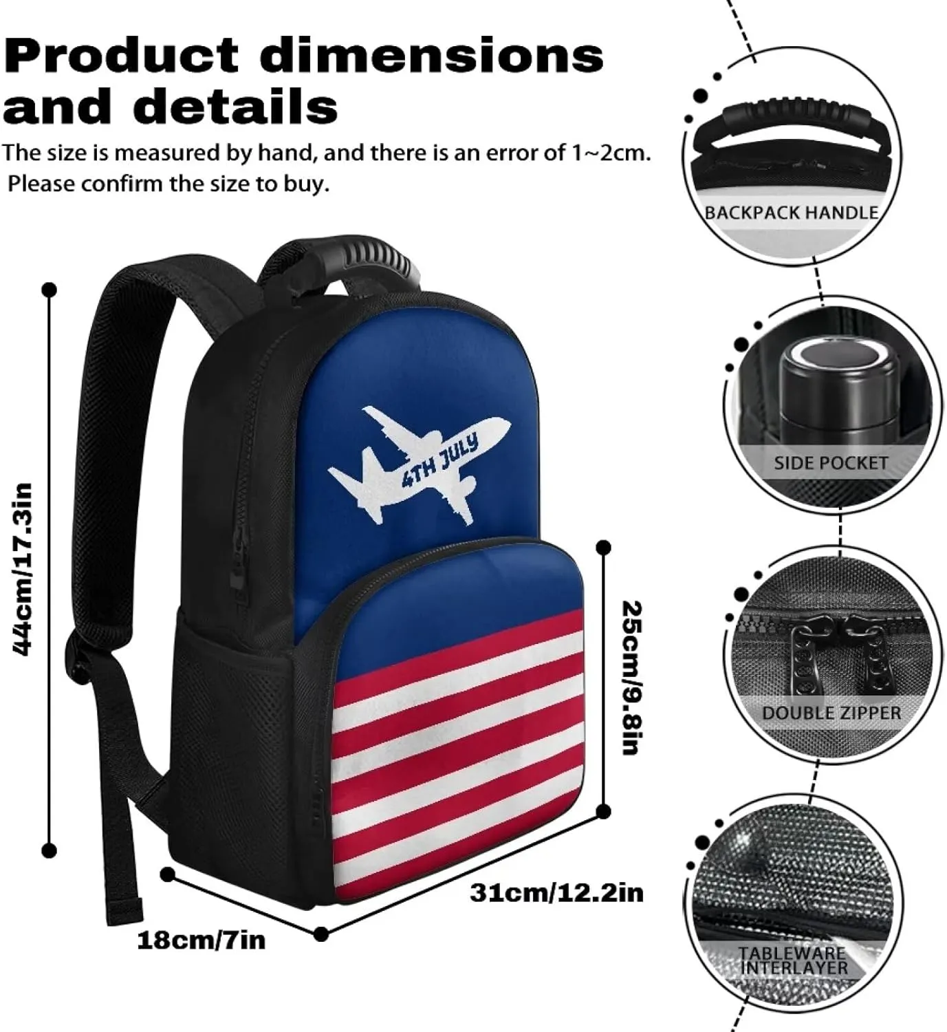 Laptop Backpack with Lunch Box Insulated Adult Backpacks with Cooler Compartment 17 Inch Lunch Bag for Camping