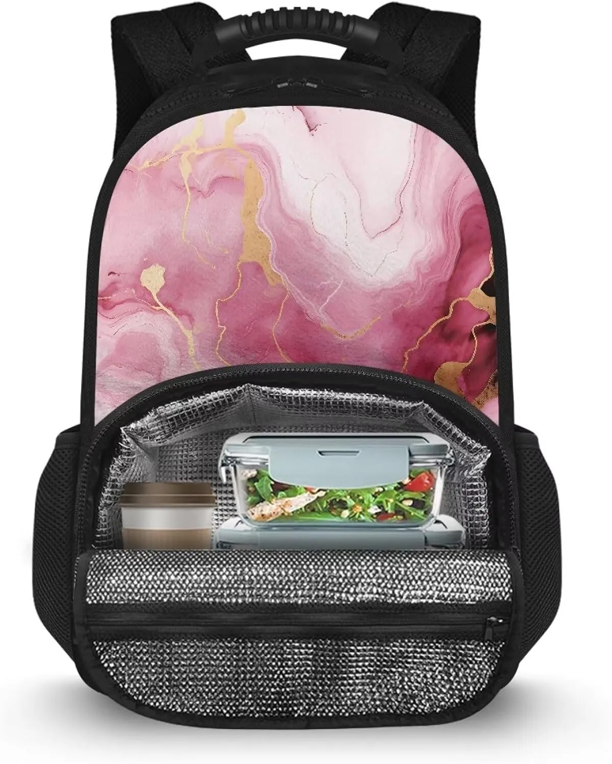 Laptop Backpack with Lunch Box Insulated Adult Backpacks with Cooler Compartment 17 Inch Lunch Bag for Camping