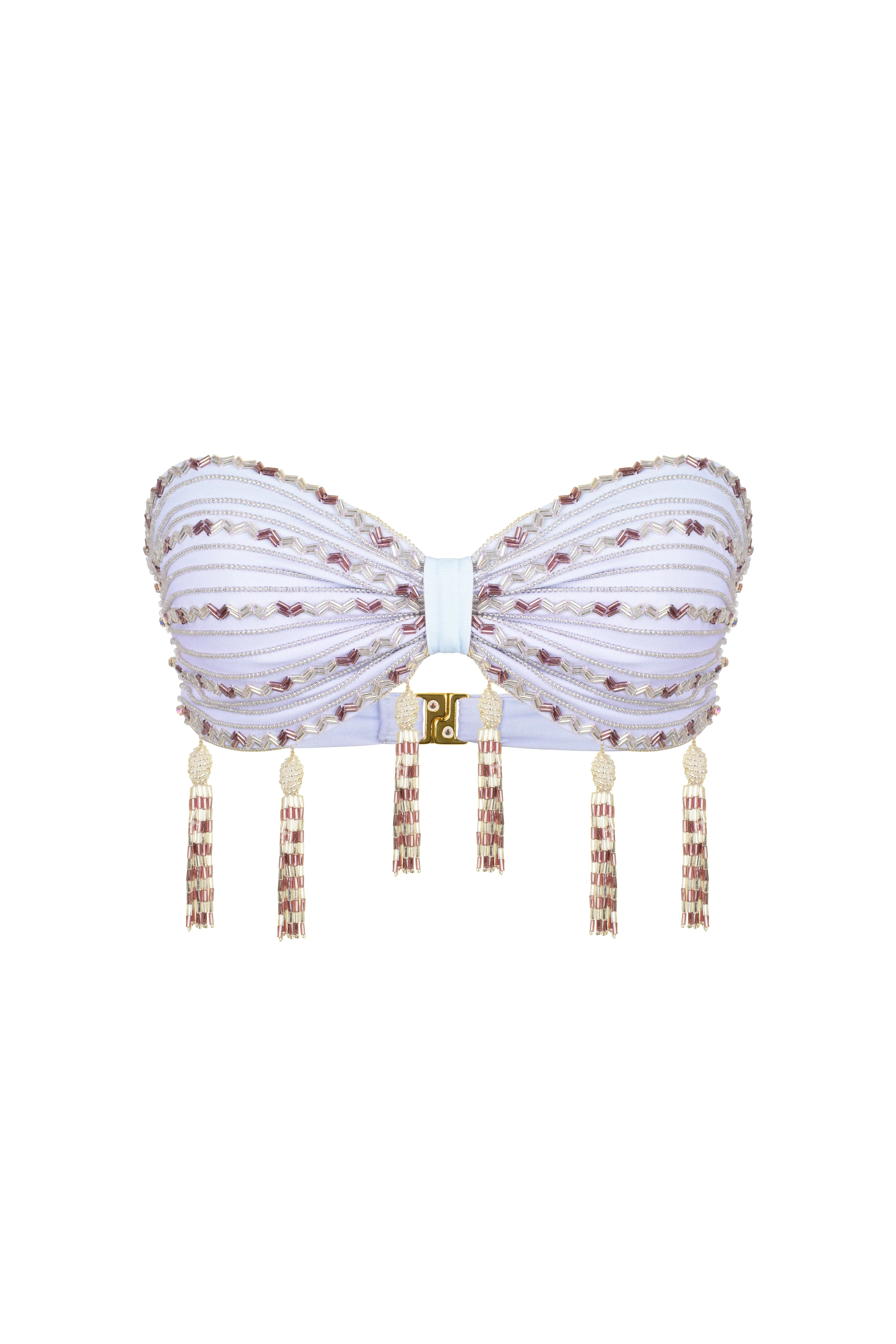 Lara Crystal Bikini Top Lilac