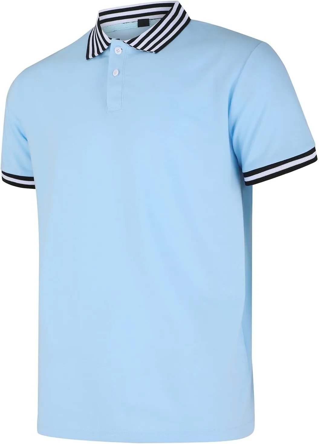 LCMTWX Mens Polo Shirt 2024 Printed Button Color Blocking Sports T Shirt Men Gifts Golf Quarter Button Shirts Men Polo