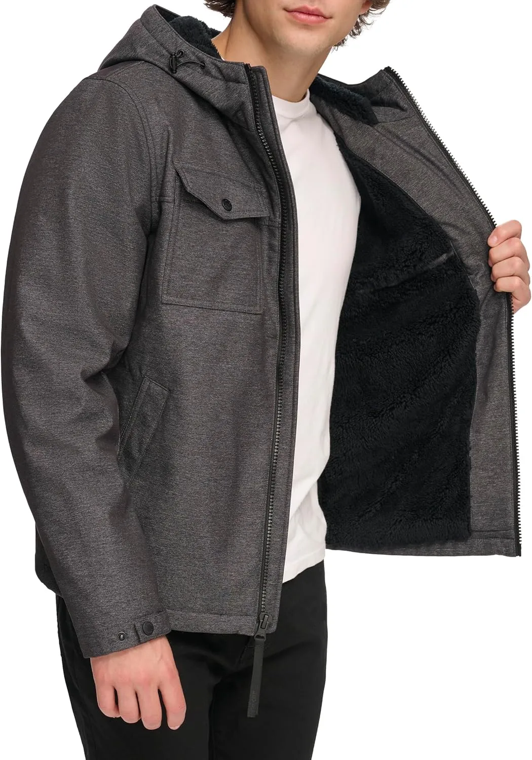 Levi's Men's Soft Shell Hooded Storm Coat (Regular & Big & Tall Sizes)