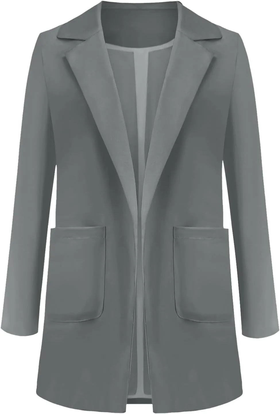 Lightweight Blazer For Women 2025 Office Work Jackets Long Sleeve Solid Formal Open Front Lapel Trendy Cardigans