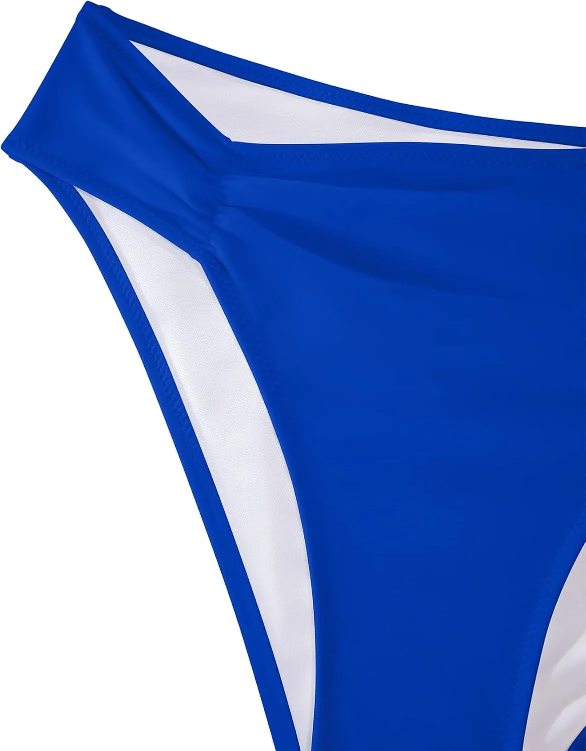 Lilosy Sexy Knotted Ruched High Cut Leg One Piece Swimsuit