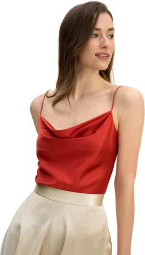 LilySilk Womens 100% Silk Camisole 22MM Charmeuse Silk, Versatile & Basic Silk Camisole Top for Summer