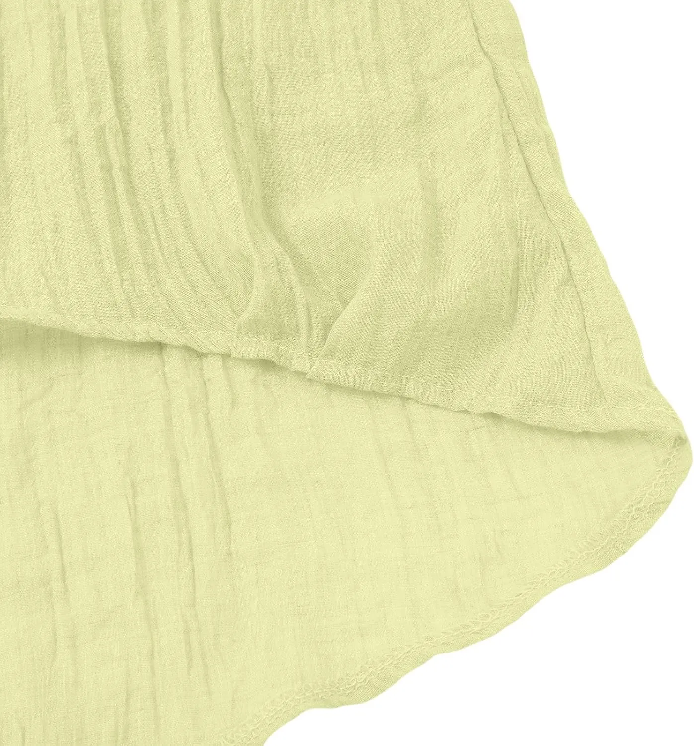 Linen Cotton Summer Tops for Women 3/4 Batwing Sleeve Crewneck Loose Shirt Solid Color Gauze Casual Pullover Tunic Top