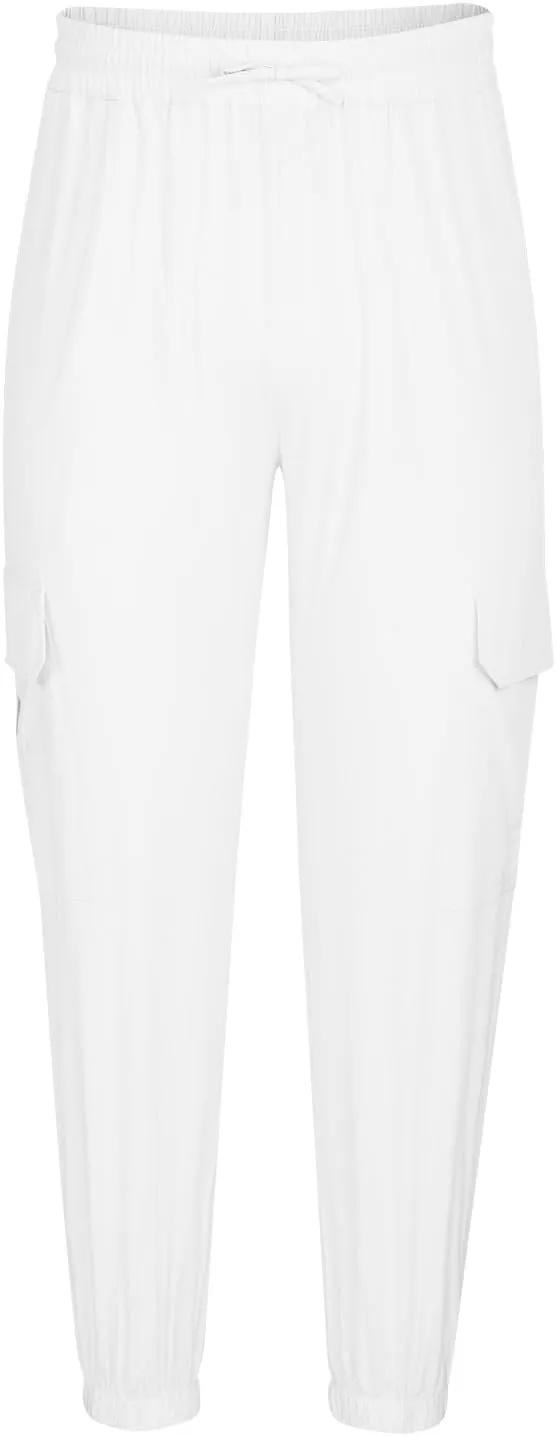 Linen Pants Men Elastic Waist Joggers Drawstring Cargo Pants Lightweight Summer Pants Loose Fit Trousers Dress Pants