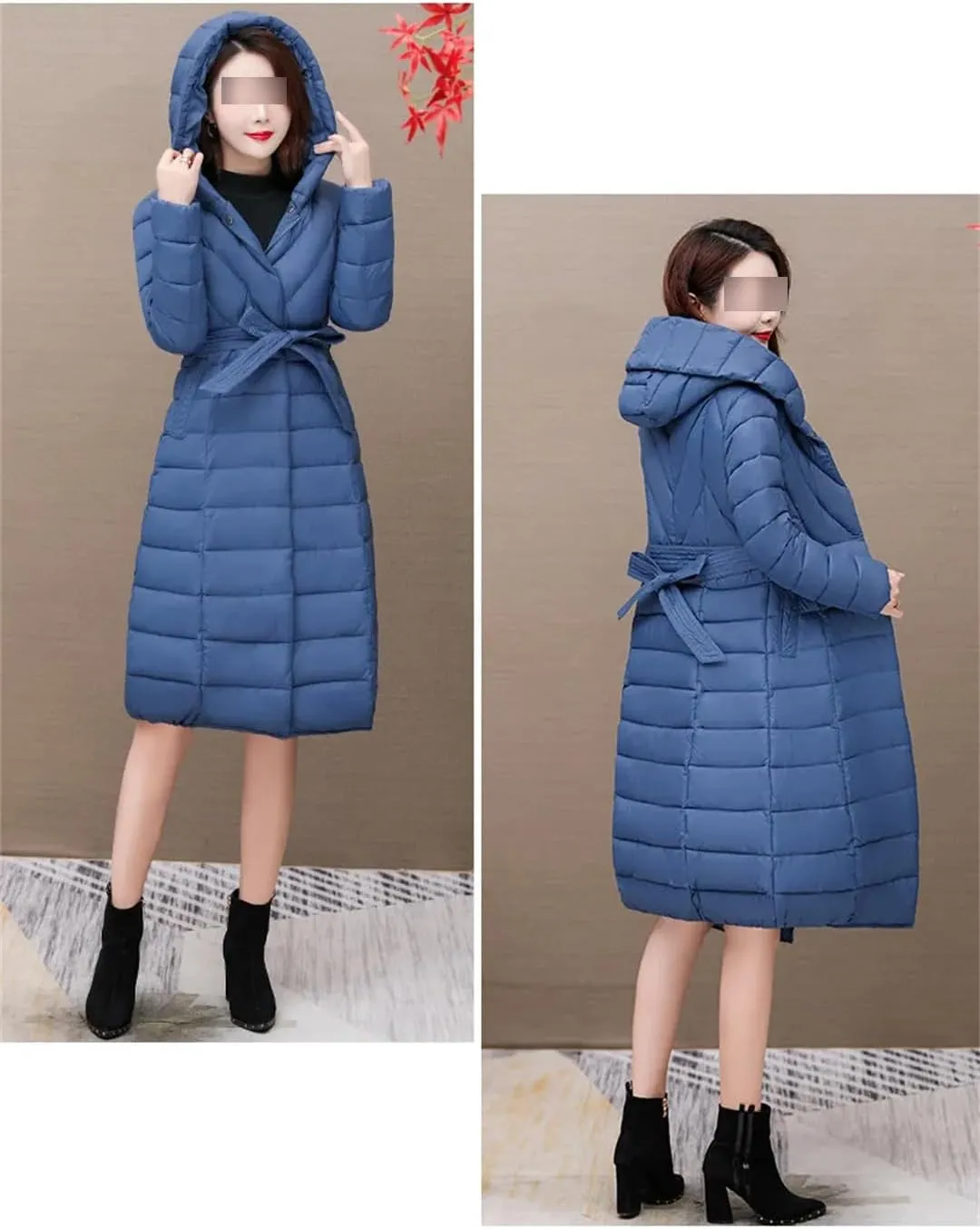 Long Cotton-Padded Coat Hooded Long Sleeve Slim Women Parkas Autumn Winter Jacket Women Outwear Winter Coat