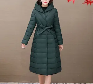 Long Cotton-Padded Coat Hooded Long Sleeve Slim Women Parkas Autumn Winter Jacket Women Outwear Winter Coat