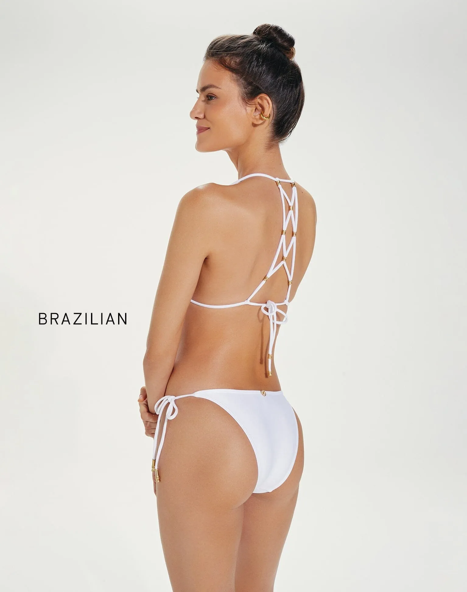 Lucy Tie Side Bottom - White
