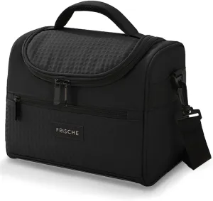 Lunch Bag for Women/MenInsulated Lunch Boxs for Women Soft Cooler Cooling Tote, Lightweight Reusable Waterproof Lunch Box with Adjustable Shoulder Strap For WorkBlack