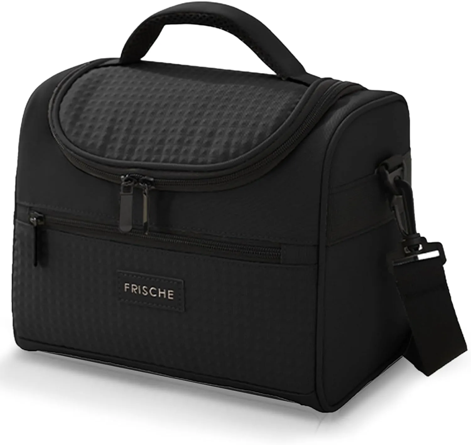 Lunch Bag for Women/MenInsulated Lunch Boxs for Women Soft Cooler Cooling Tote, Lightweight Reusable Waterproof Lunch Box with Adjustable Shoulder Strap For WorkBlack