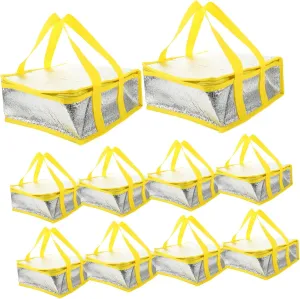 MAGICLULU Insulated Food Storage Bag Reusable Lunch Bag Zipper Decorative Thermal Handle for