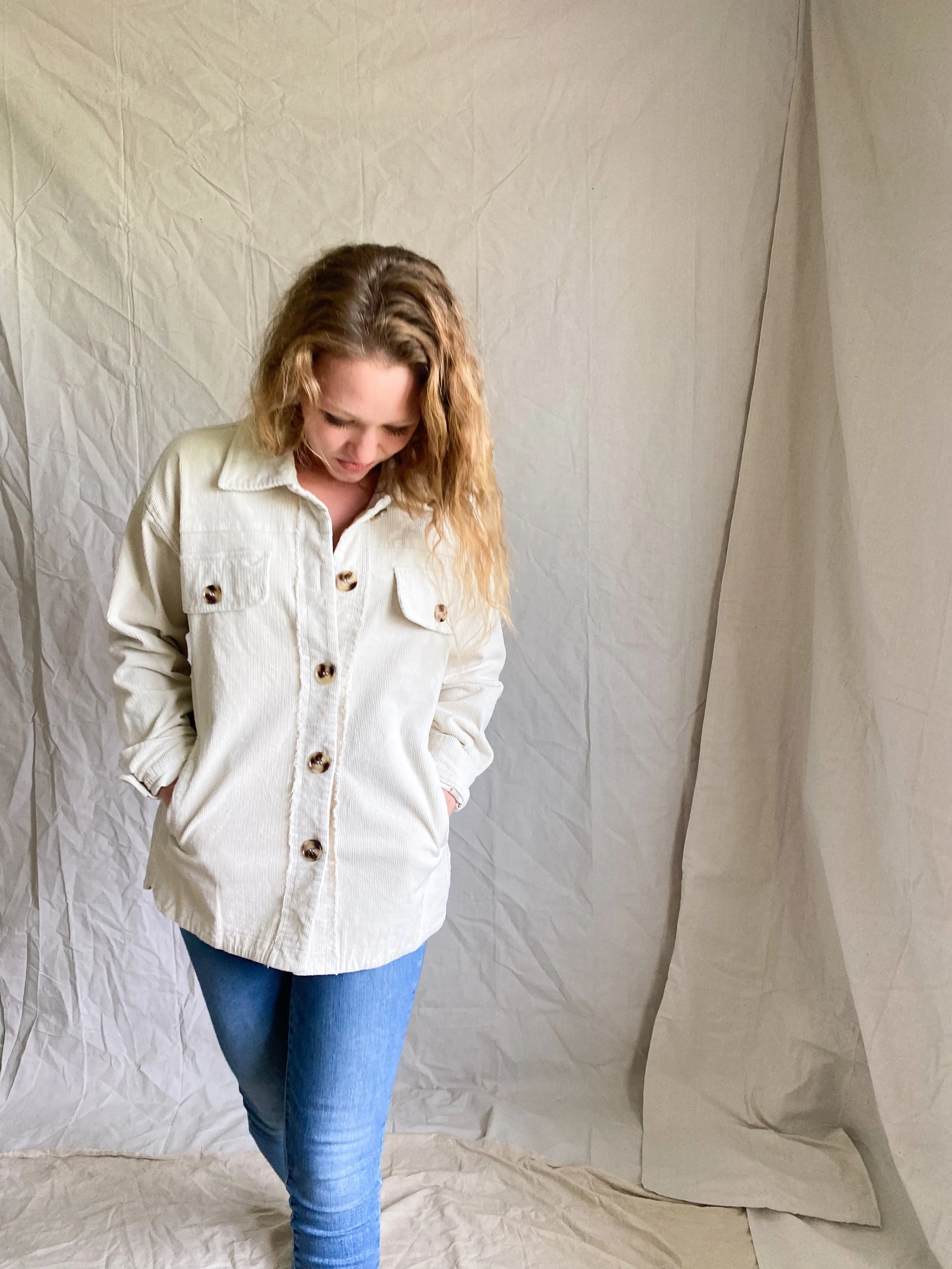 Maude Corduroy jacket [cream]