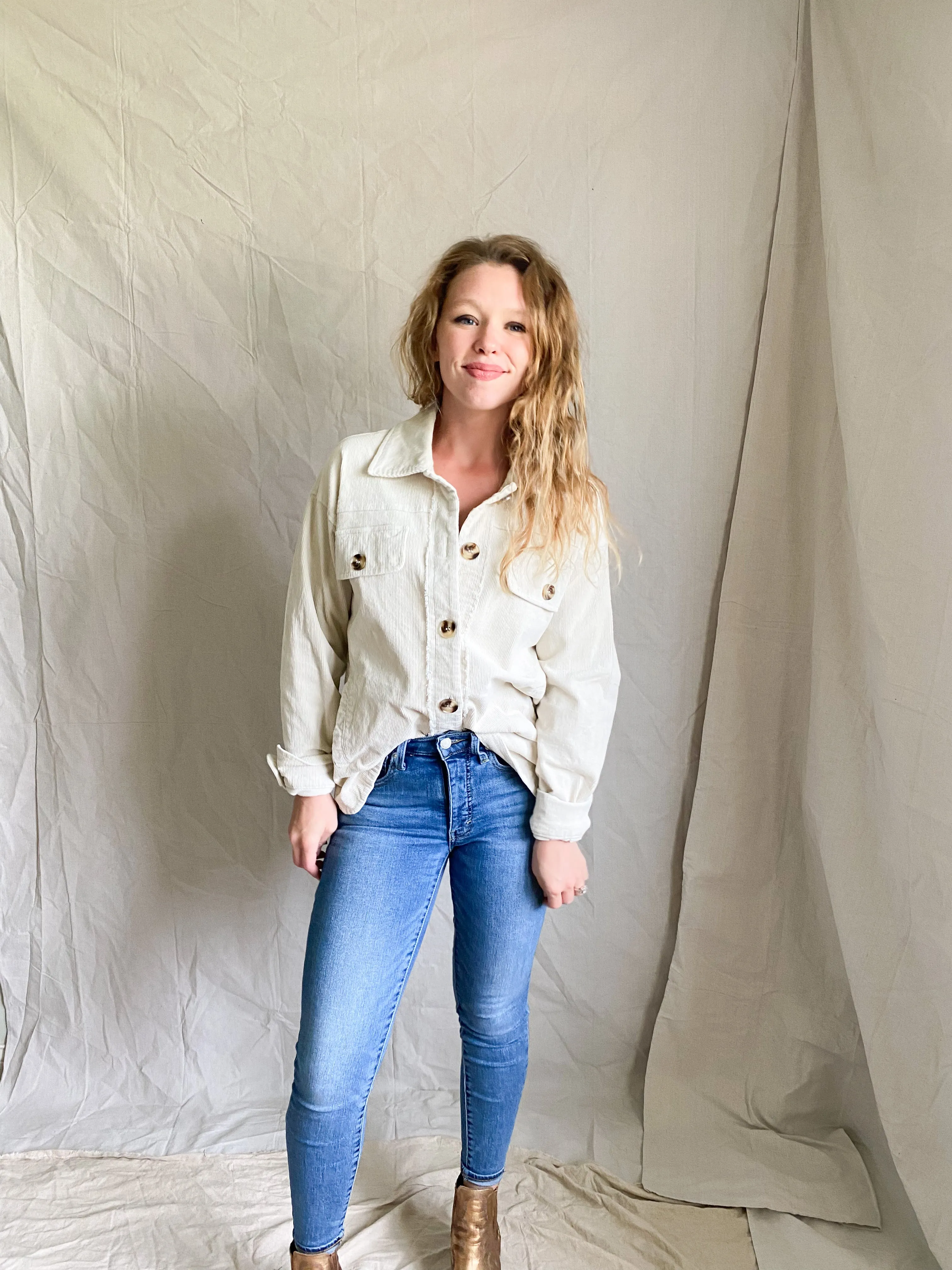 Maude Corduroy jacket [cream]