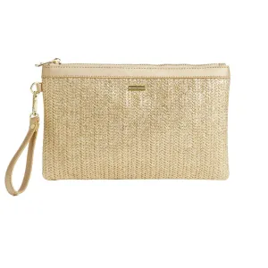 Melissa Odabash 'Capri' Gold Clutch